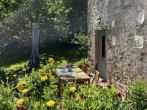 Table in garden